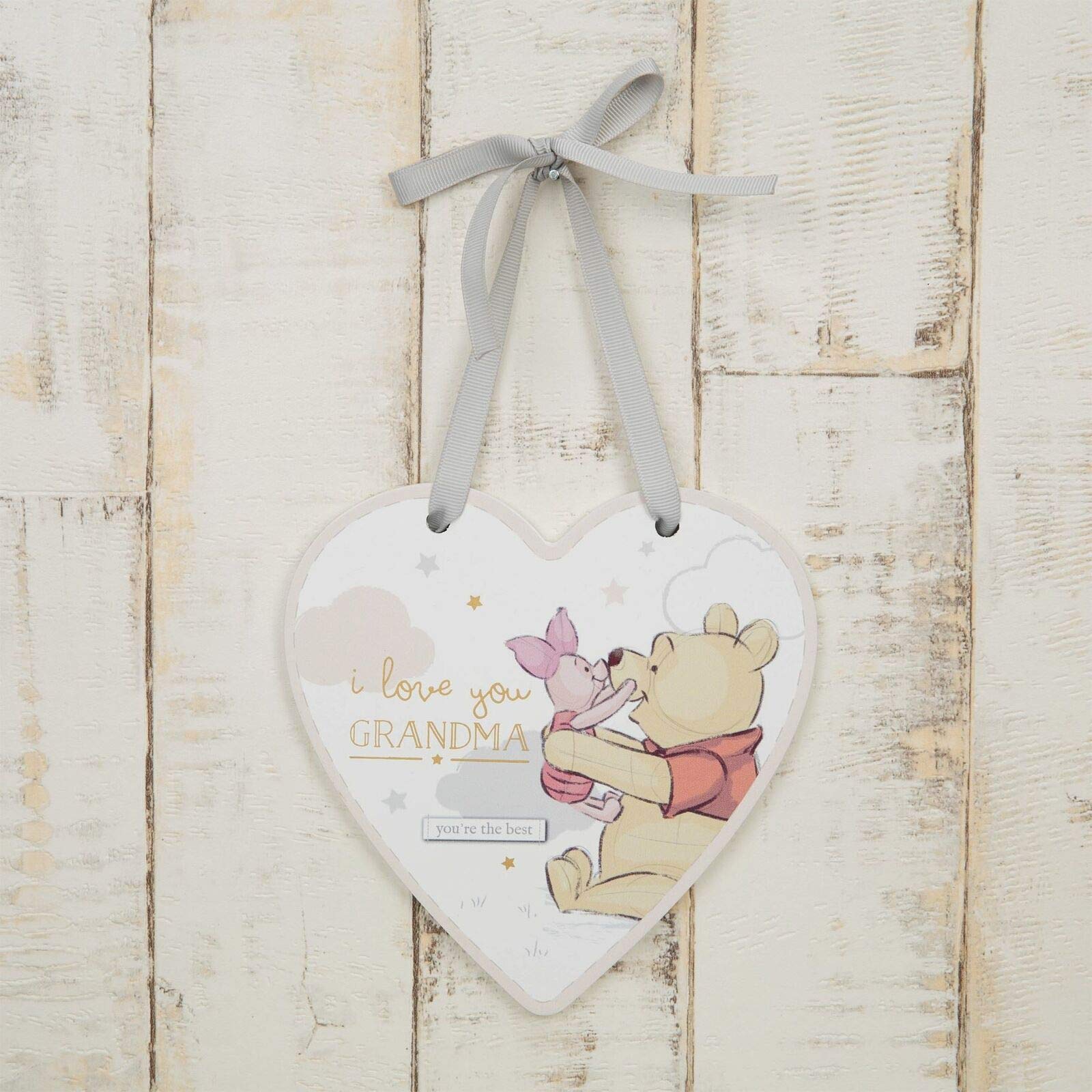 WIDDOP DI694 POOH I LOVE YOU GRANDMA PLAQUE UNBOXED
