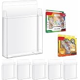 ZZHOB 5PCS PET Plastic Protector Case For 2026 PKMN DAY &amp; First Partner Illustration Collection Clear Foldable Protective Case (5 PCS)