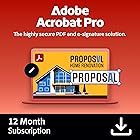 Acrobat Pro | 12-Month Subscription | PDF Software |Convert, Edit, E-Sign, Protect |Activation Required [PC/Mac Online Code]