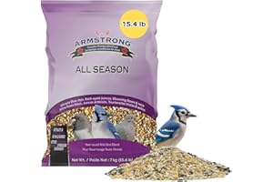 Armstrong Feather Treat All Season Wild Bird Food Blend, Wild Bird Seed Mix, 7KG (15lbs) Bag