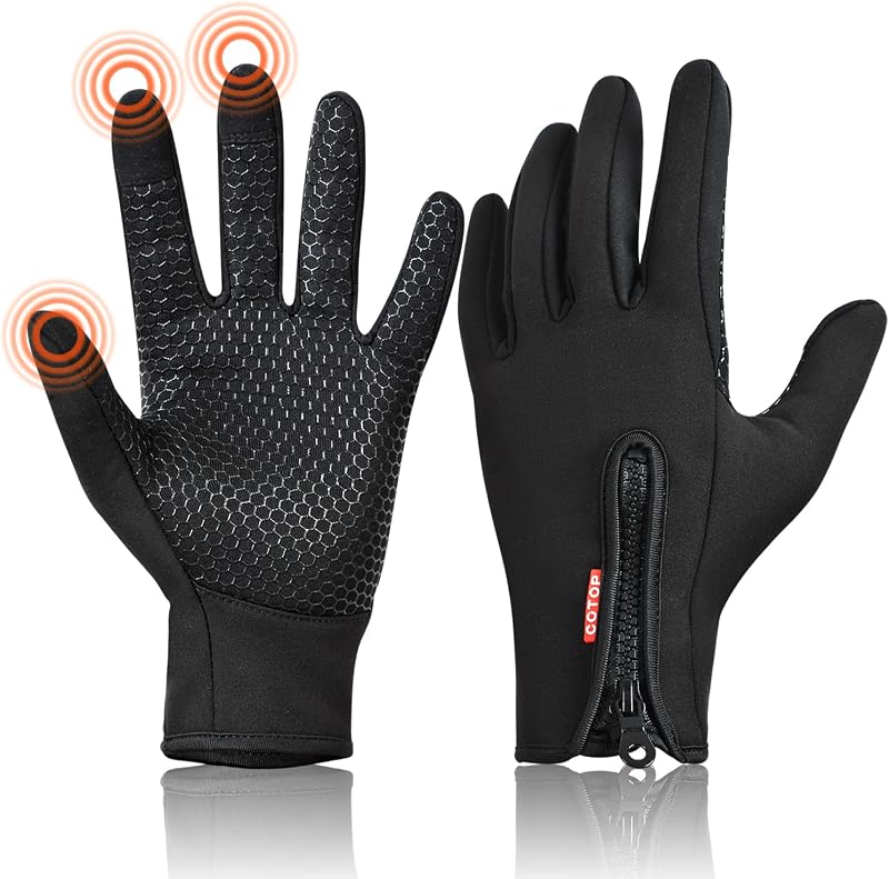 COTOP Winter Warm Gloves for Men Women Touchscreen Windproof Water Resistant