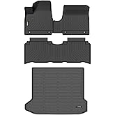 HAFIDI All Weather Car Floor Mats & Cargo Liner for Hyundai Ioniq 5 2022-2024 Fixed Console (Not for Limited) Custom Fit Full Set Accessories - Black(Not for Ioniq 5 N)