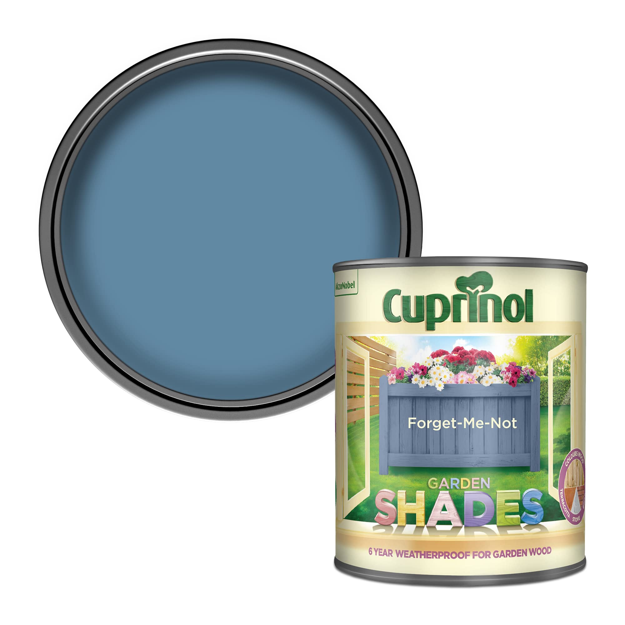 Cuprinol Garden Shades Exterior Woodcare, Forget Me Not, 1 Litre