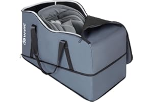 IBVIVIC Car Seat Travel Bag Compatible with UPPAbaby Aria and Mesa, Infant Car Seat Travel Bag Car Seat Cover for Airplane Travel (Grey)