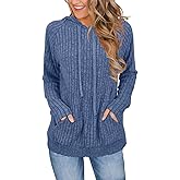 JomeDesign Sweaters for Women Long Sleeve Shirts Fashion Hoodies Pullover Sweatshirts Loose Casual Fall Tops