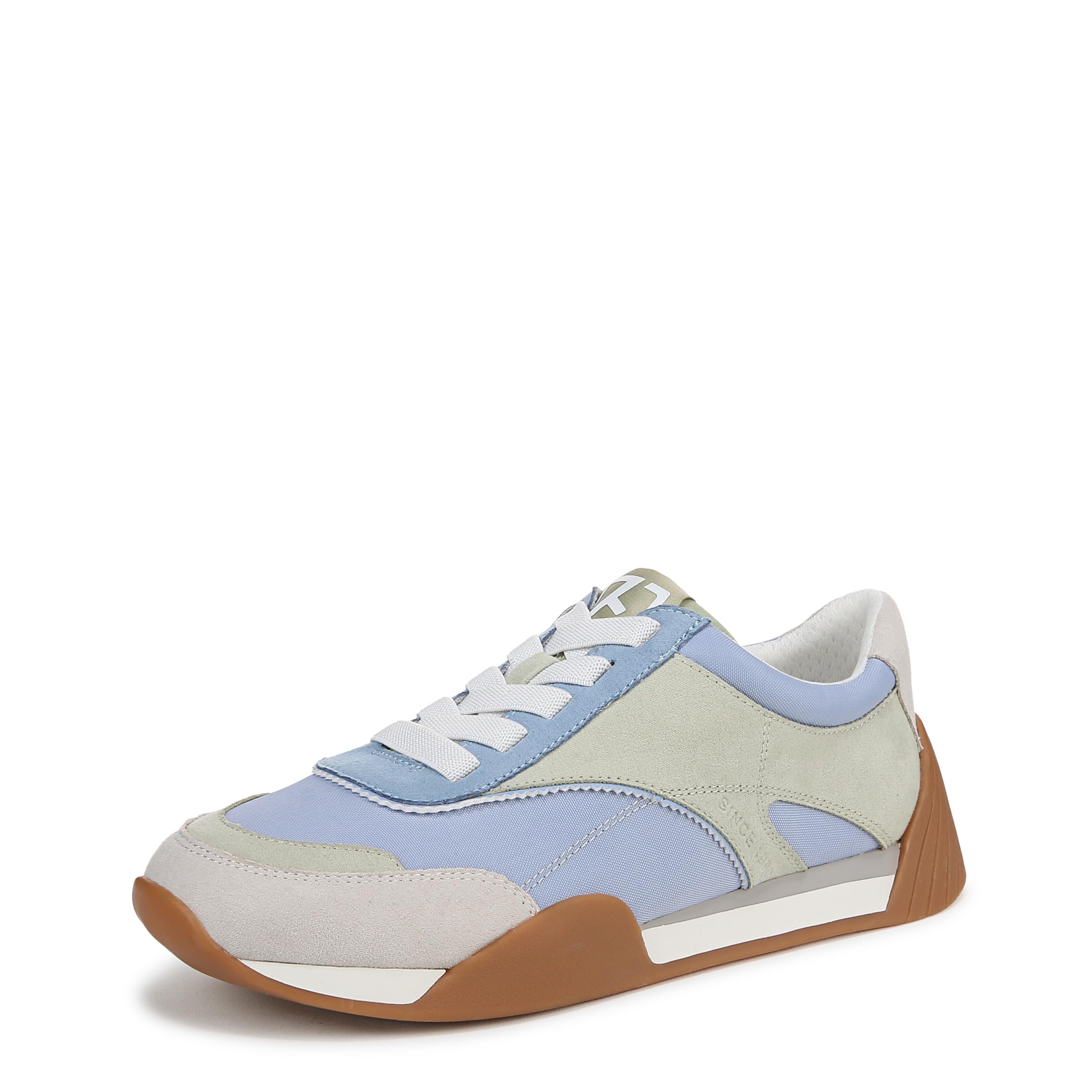 Franco Sarto Womens Brescia Sneaker Light Blue Multi Woven 9.5 M