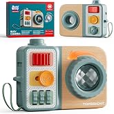 TOP BRIGHT Busy Board for 1 Year Old, Montessori Toys for Toddlers | Fine Motor Skills Busy Camera Toy, Travel Toys for Babies 12-18 Months on Airplane Car, 1 Year Old Boy Girl Birthday Gifts