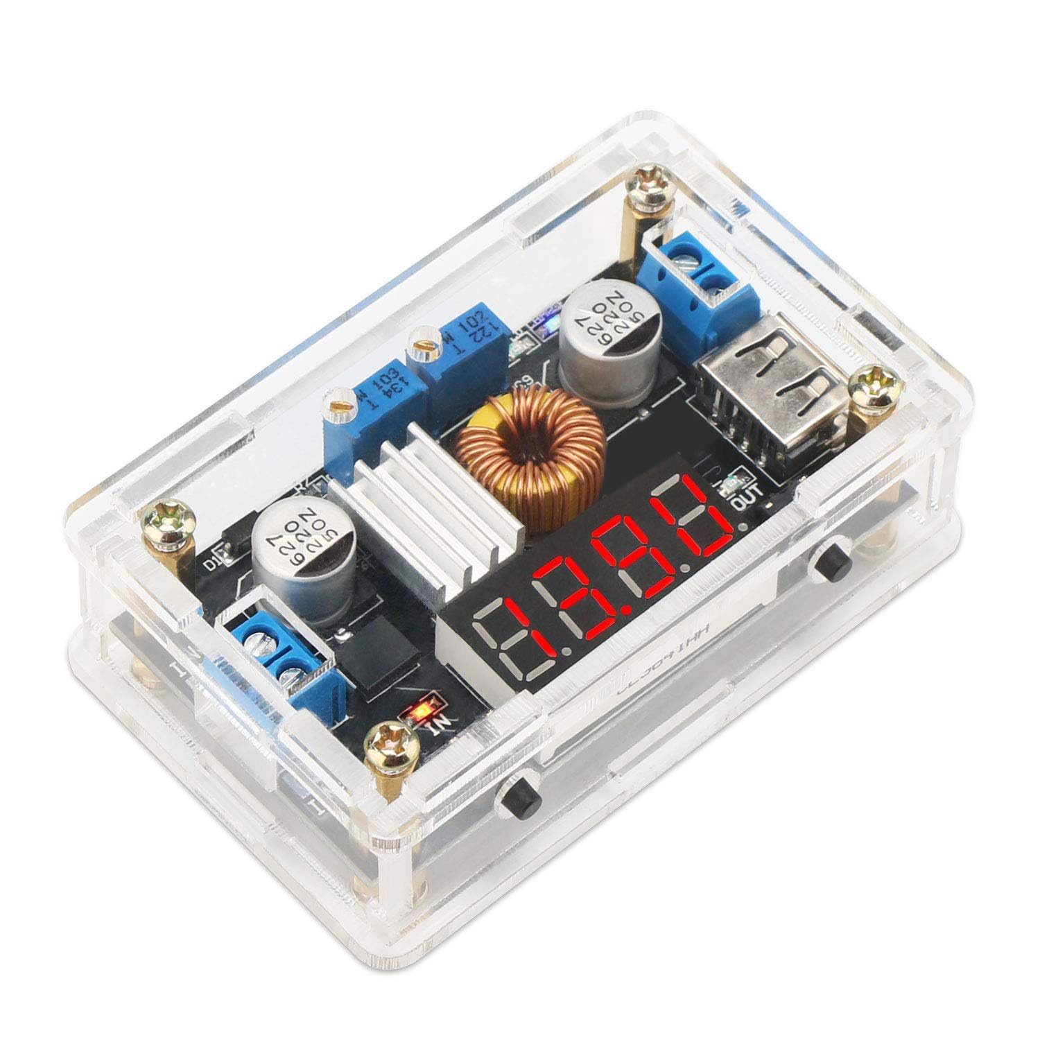 ICQUANZX Power Supply Module LM2596 DC Converter 5V-36V to 1.25-32V Step Down Voltage Regulator Stabilizer 3A 5A CC Volt Transformer Reducer