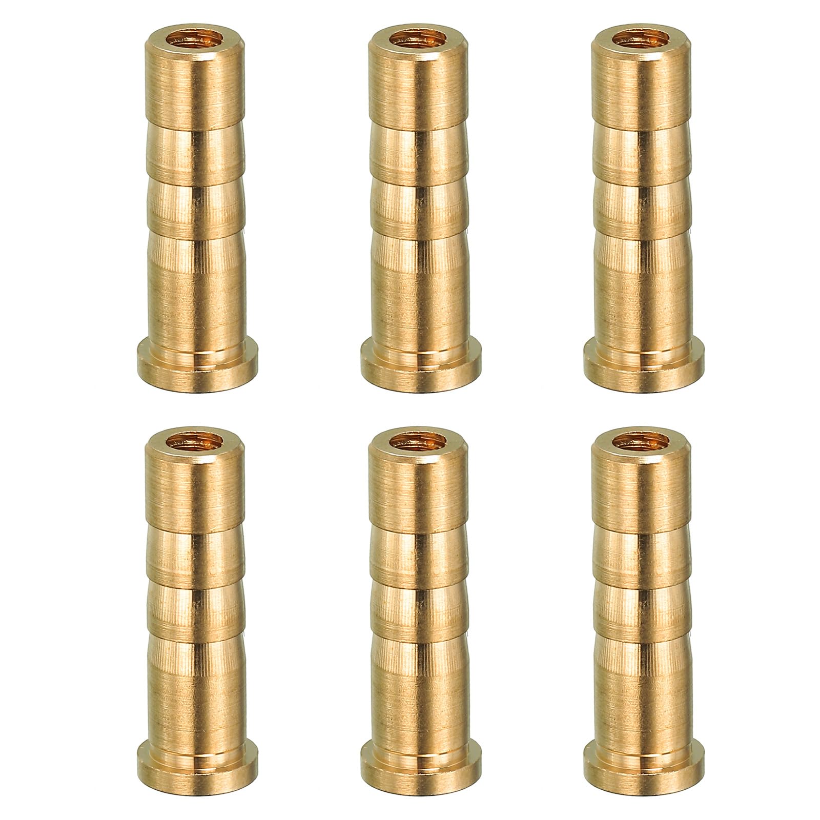 PATIKIL 38 Grain Archery Arrow Brass Insert, 6 Packs Insert Screw Copper Brass Arrow for .244/6.2mm Carbon Arrows