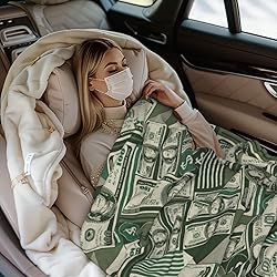 Jbofyee Money Throw Blankets All Season Ultra Soft