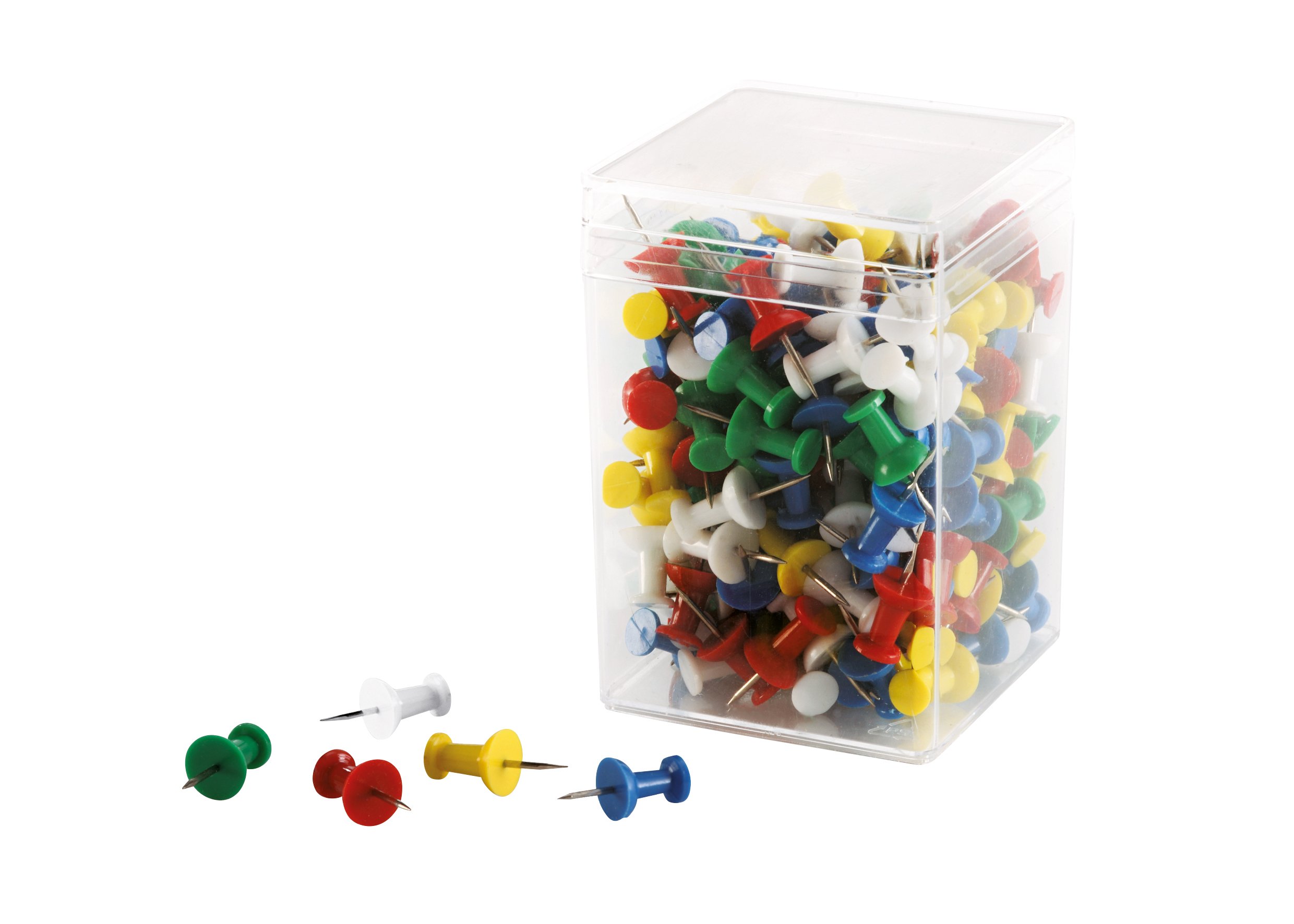 Magnetoplan 111165110 Push Pins Assorted Pack of 200