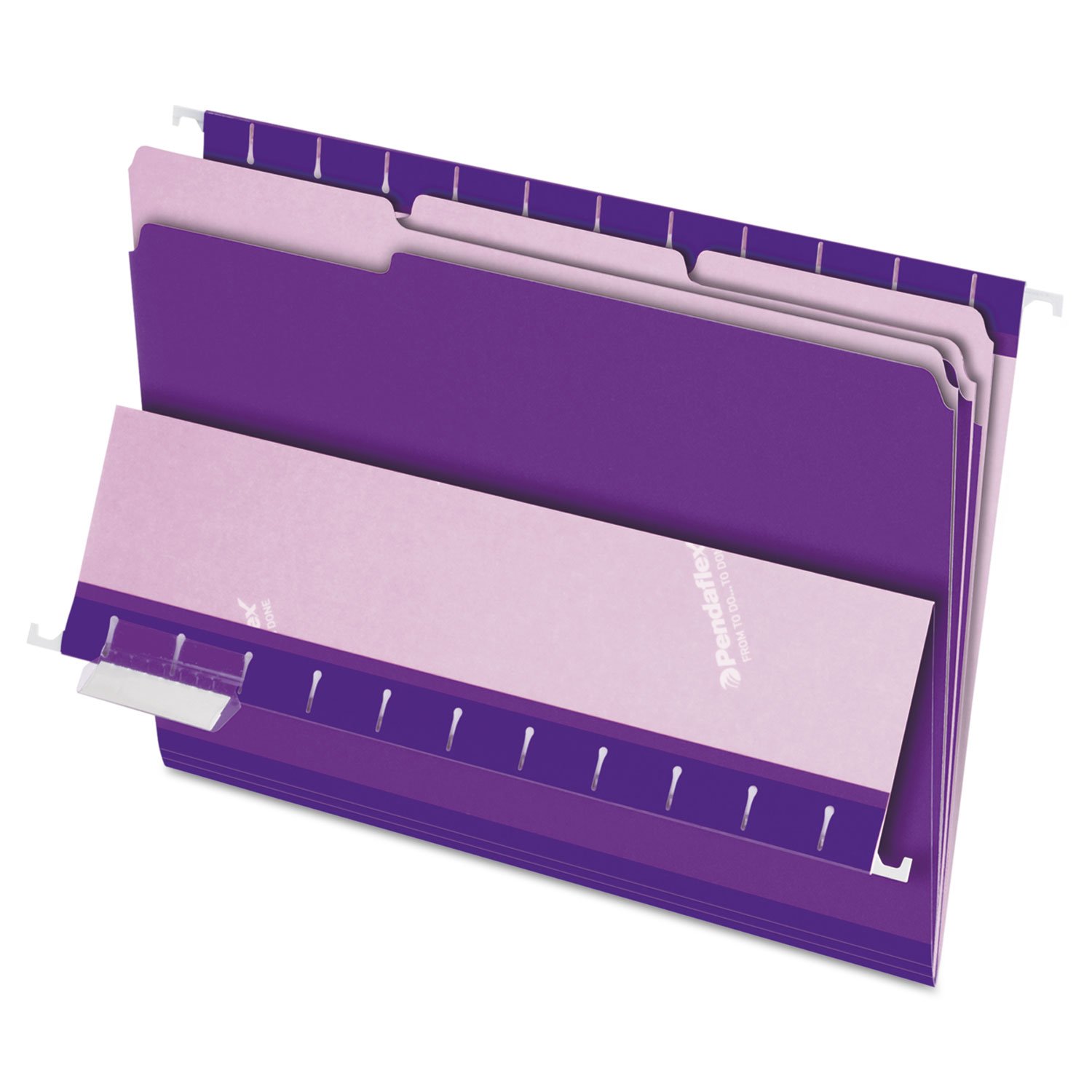 Pendaflex Interior File Folders, 1/3 Cut, Top Tab, Letter Size, Violet, 100 per Box (4210 1/3 VIO)