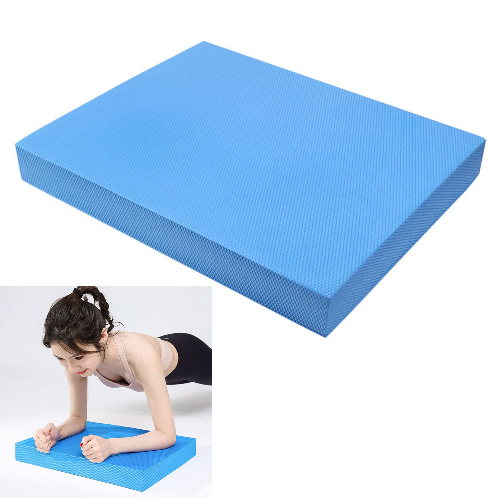 Balance Training Foam Pad, Fitness Yoga Balance Mat High Resilience TPE for Exercise (Azure Blue)