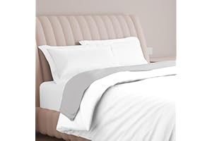 Carressa Linen 100% Egyptian Cotton Duvet Cover Queen Size - 600 Thread Count 1 PC Duvet Cover, Extra Long Staple Egyptian Cotton Quilt Cover, Soft, Breathable with Hidden Zipper Closure - Crisp White