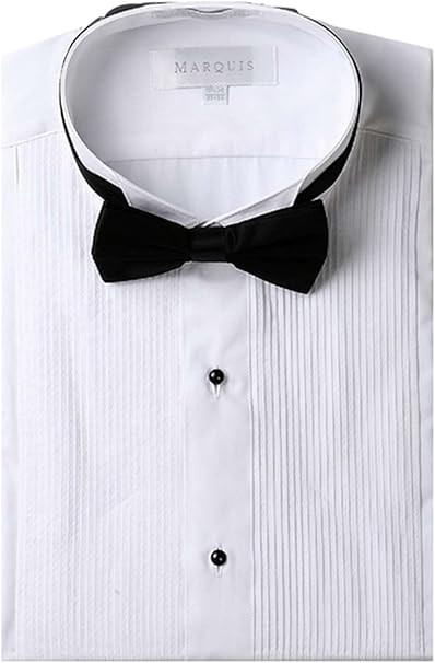 pleated tuxedo shirt slim fit