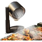 Yoicee Portable Range Hood - Detachable Aluminum Grease Filter, 3 Speed Exhaust Fan for Indoor &amp; Outdoor RV Cooking, Compact Kitchen Ventilation for BBQ, Grilling, and Stovetop Use (Black)