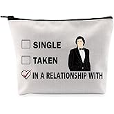 G2TUP A D inspired Gift Dating A D Makeup Bag A D Fan Cosmetic Bag A Merch Zipper Travel Bag (Dating A White Bag)