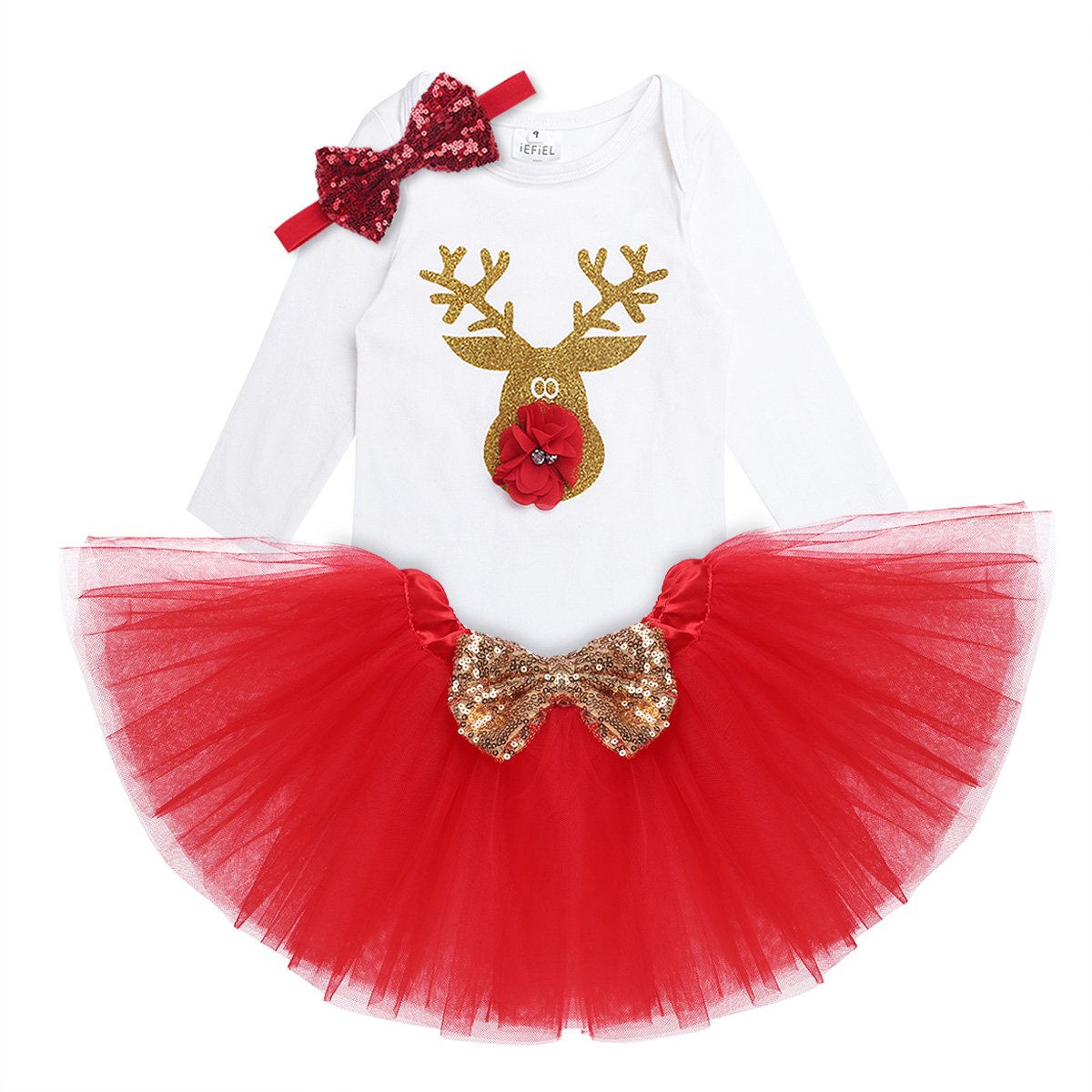 Iefiel Costume Noel Bebe Fille Ensembles Barboteuse Bandeaux Cheveux Vetements Enfant 3 18 Mois 3 Mois Rouge Bebe Puericulture Bodys Et Combinaisons Agri Khoramdareh Ir