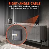 G-PLUG 5m TV Aerial Cable 90° Plug Coaxial Gold Plated Adapter Extender view 8