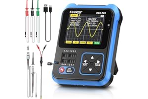 WESTOBIG 【Upgraded Model 10X Probe] DSO-TC3 Oscilloscope 3-in-1 Handheld Oscilloscope DDS Signal Generator Transistor Tester Oscilloscope 500Khz Bandwidth 10MSa/s Sampling Rate, 6 Types of Waveforms