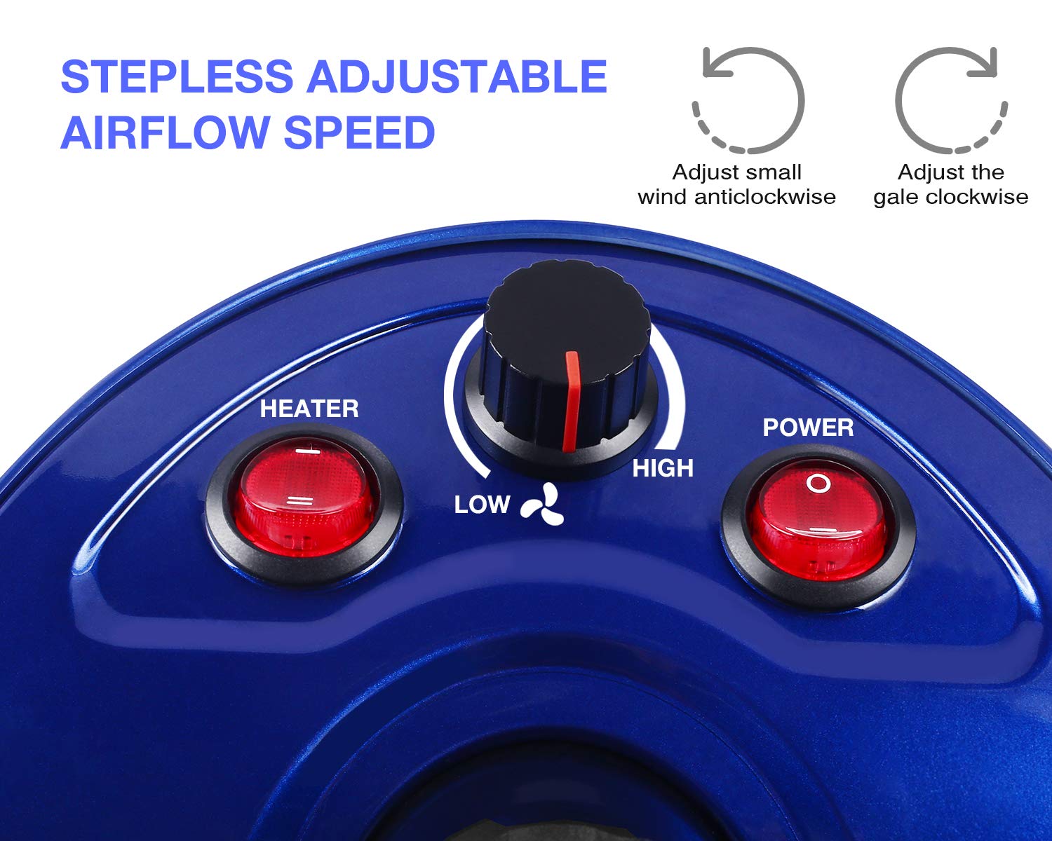 Pecute Professionale Essiccatore per Toelettatura per Cani Gatti, Asciugacapelli per Cani, velocità di Vento Regolabile, Soffiatore con 3 Ugelli, 2800 W, 60 Db Ultra Silenzioso