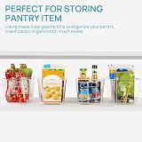 Vtopmart Clear Plastic Storage Boxes 4 Pack with Handles BPA Free view 3