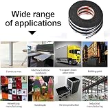 Kissral Double Sided Foam Tape 3x10mmx5m Heavy Duty Waterproof Black Indoor view 6