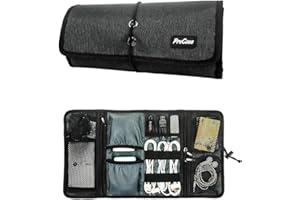 ProCase Accessories Bag Organizer, Universal Electronics Travel Gadgets Carrying Case Pouch for Charger USB Cables SD Memory 