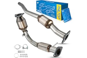 PHILTOP Front and Rear Catalytic Converter Compatible with 2010-2014 Equinox/Terrain 2.4L, 2012-2015 Captiva Sport 2.4L - Replace# 54850, 642042, 50508, 644015, 50507 (EPA Compliant)
