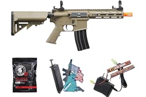 Lancer Tactical Gen 2 Hellion MLOK 7" Piactinny Polymer Airsoft M4 AEG Full/Semi-Auto Airsoft Gun (Battery and Charger Included)