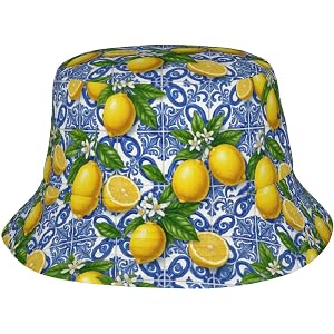 Punk Banana in Navy Bucket Hat for Women Men Fisherman Hat Packable Sun Cap Travel Outdoor Beach Caps