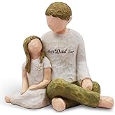 BORLESTA Dad Birthday Gifts from Daughter - Fathers Day Birthday Gifts for Dad, Father of The Bride Gifts, Loss of Father Sympathy Gift, Sculpted Hand-Painted Figurine