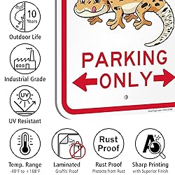 SmartSign Leopard Gecko Lovers Parking Only Funny