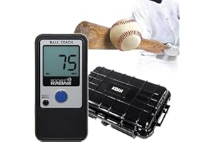 Pocket Radar Ball Coach/Pro-Level Speed Training Tool and Radar Gun with Weatherproof Hard Case with Customizable Foam (6.5 x 5 x 2 Inch) (2 Items)