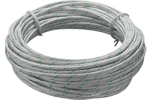 MECCANIXITY AWG 24 K-Type 2x0.3 Thermocouple Wire Braided Fiberglass Insulation Up to 480°C/896°F 33 Ft for Thermocouple Prob