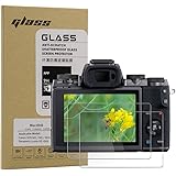 Macolink Screen Protector for Canon EOS M3 M5 M10/Panasonic Lumix DC-GH5 Anti-Scratches 9H Tempered Glass Camera Protective Film (2 Pack)