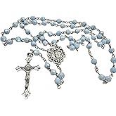 Westmon Works Our Lady of Grace Rosary Set with Matching Holy Prayer Card