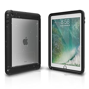 Catalyst iPad 9.7" Waterproof Case Shockproof Drop Proof, Protective Case [Compatible with iPad 6th Generation] Premium Quality Cover High Touch Sensitivity, Multi Position Stand, Black