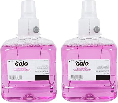 GOJO Antibacterial Foam Handwash Refill, Plum Scent, 1200mL, 2 Count Carton