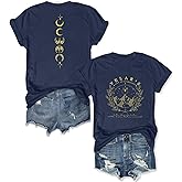 Acotar Velaris Shirt Women City of Starlight Shirt Vintage Stars Graphic Tee Funny Letter Printed Short Sleeve Tops