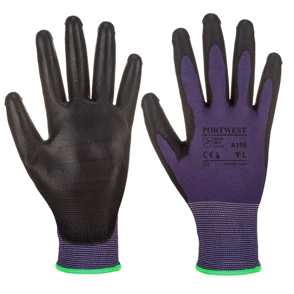 Portwest Touchscreen - PU, Size: XXL, Colour: Purple/Black, A195U8RXXL