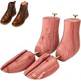 ZAMQIU Cedar Boot Trees for Men&amp;Women-Boot Shaper, Natural Aromatic Cedar Wood, Durable Metal Components-Extend Boot Lifespan