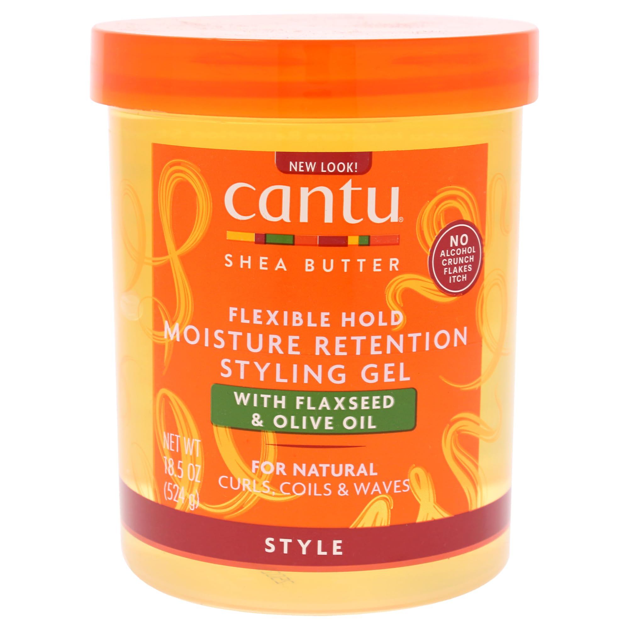 Cantu Moisture Retention Styling Gel with Flaxseed & Olive Oil 524g