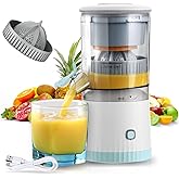 resome Electric Citrus Juicer, Rechargeable Juicer Machine with USB Cable and Cleaning Brush, Orange Lime Lemon Grapefruit Ju