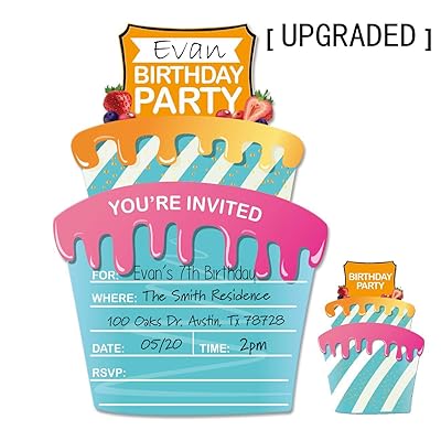 Pack of 30 Kids Birthday Party Invitations with Ethiopia Ubuy