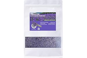 KCT GARDEN Dried Lavender Flowers, Food Grade Lavender, Dried Lavender for Tea, Baking, Baths, Wedding Decoration, Fresh Fragrance 4 Ounces Reasealable Kraft Bag