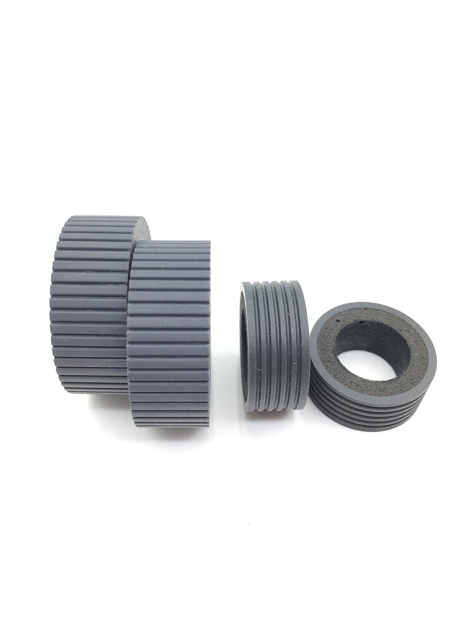 OKLILI PA03540-0001 PA03540-0002 Brake Roller Pick Roller Pickup Roller Tire Rubber Compatible with Fujitsu fi-6240 fi-6140 fi-6230 fi-6130 fi-6125 fi-6225 fi-6140Z fi-6230Z fi-6130Z iX500 ix1500