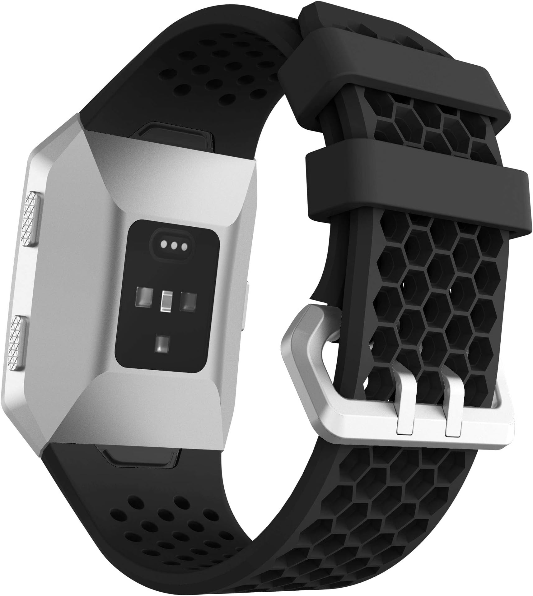 YaYuu Fitbit Ionic Band with Fastener Ring, Soft Silicone Adjustable Sport Strap Replacement Wristband for Fitbit Ionic Smart Watch