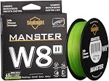 SeaKnight W8 II S9 Braided Fishing Line 0.6-8.0 # 164/328/547 yd Hi-Vis Green view 1