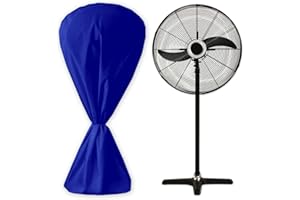 IXIGER Industrial Fan Cover,Fan Covers Outdoor Waterproof,Fan Cover 420D Heavy Duty Oxford,Suitable For 30 Inch Floor Fans,Fansindustrial Pedestal Fan In The Warehouse,Waterproof Dustproof (Blue)